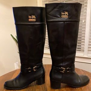 Coach Sapphire Calf - Black Boot Size 8